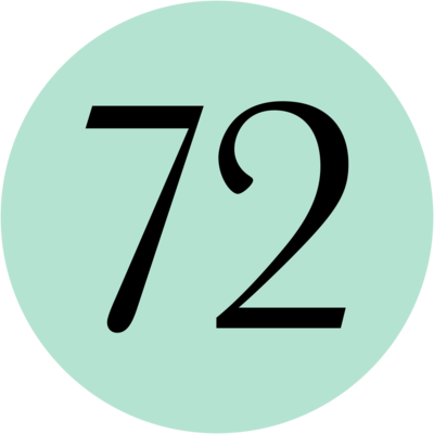 72 Hair logo