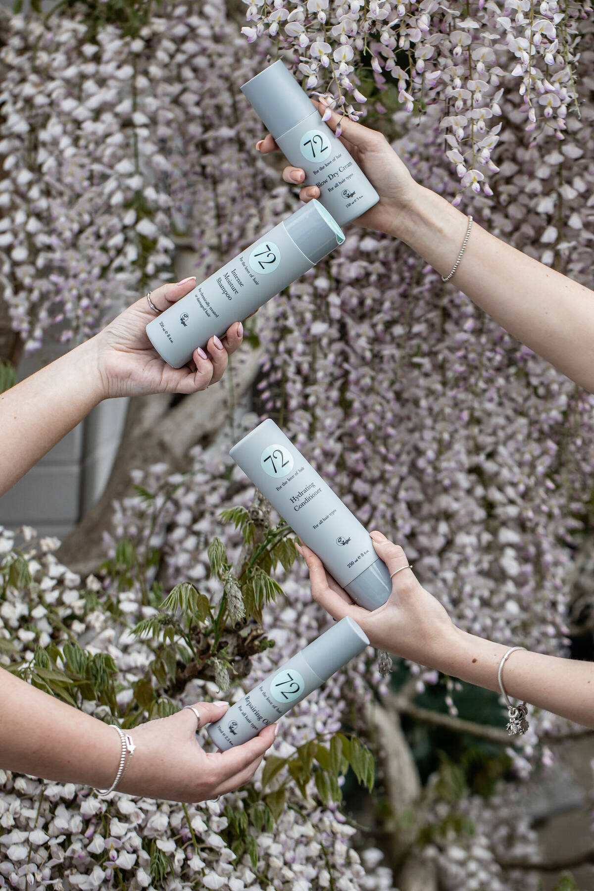 72 Hair product being held